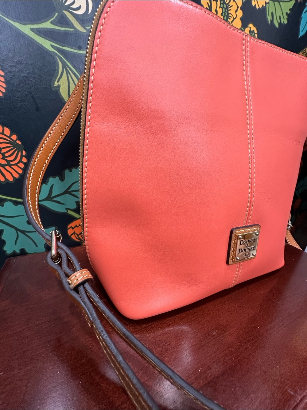 Dooney & Bourke Trixie Coral Leather Crossbody Bag - Picture 6 of 14